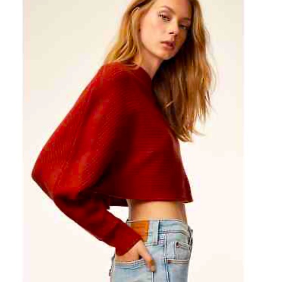 Super Cropped, Mock Neck Sweater - Picture 2 of 5